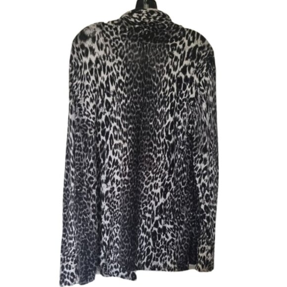 Tabi Simply Classic Leopard Print Open Cardigan Size Med - Picture 3 of 6